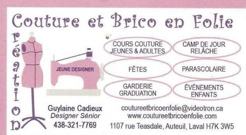 Couture et Brico en Folie à Laval